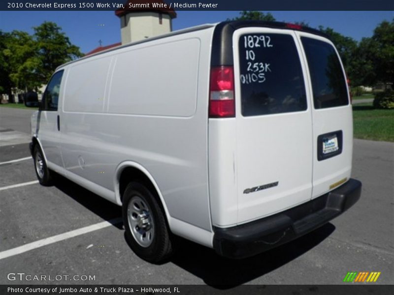 Summit White / Medium Pewter 2010 Chevrolet Express 1500 Work Van