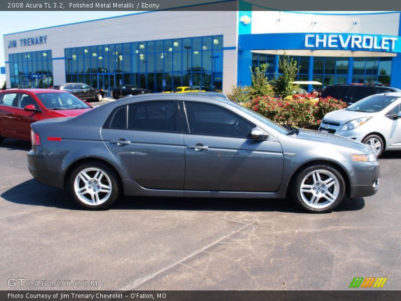 Polished Metal Metallic / Ebony 2008 Acura TL 3.2