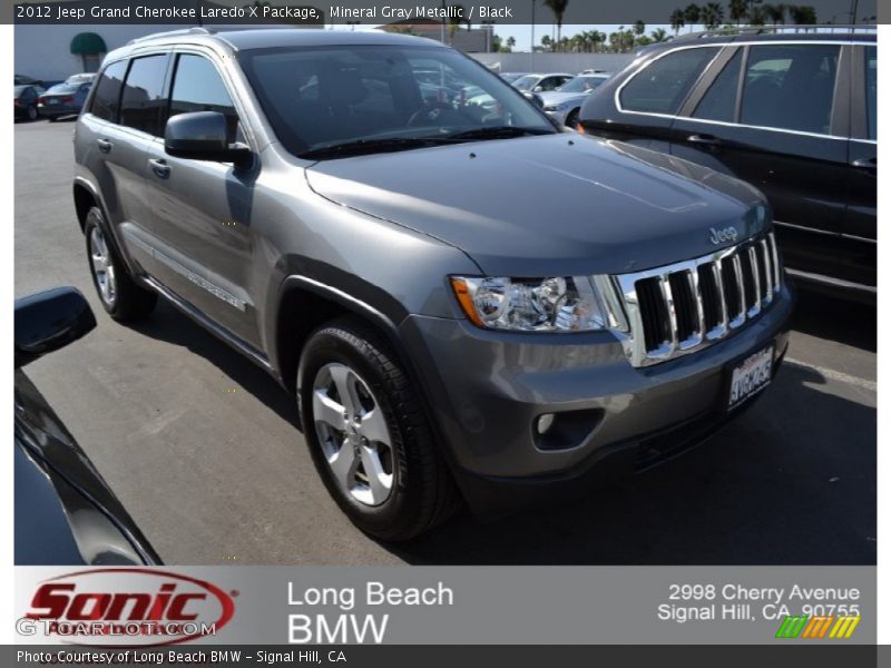 Mineral Gray Metallic / Black 2012 Jeep Grand Cherokee Laredo X Package