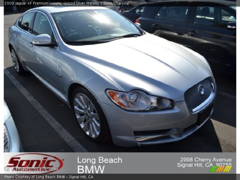 Liquid Silver Metallic / Dove/Charcoal 2009 Jaguar XF Premium Luxury