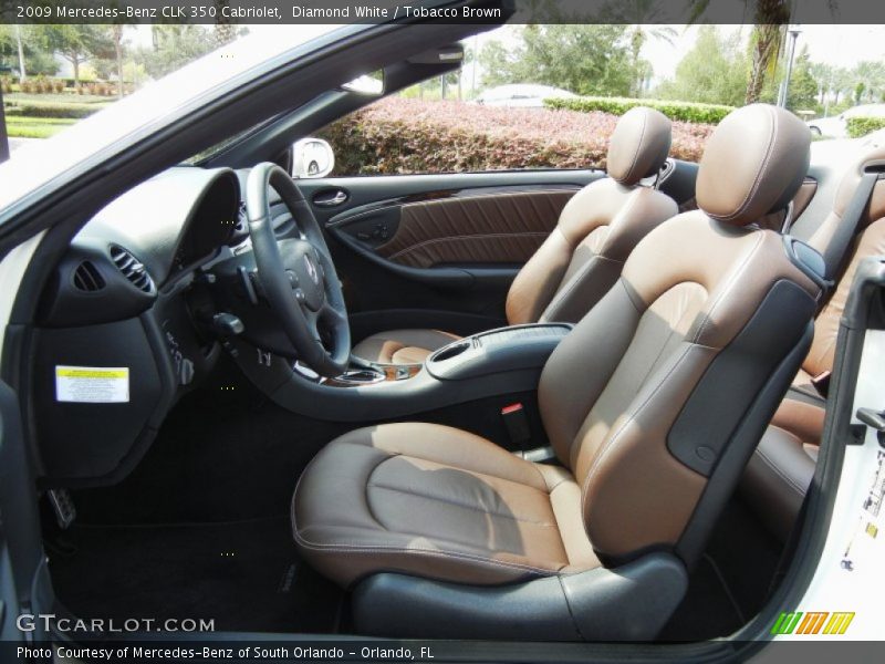 2009 CLK 350 Cabriolet Tobacco Brown Interior