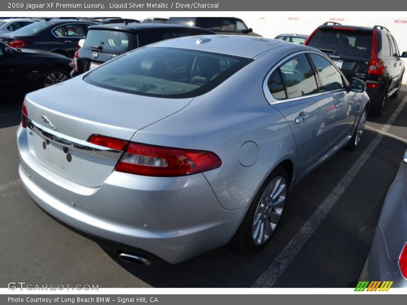 Liquid Silver Metallic / Dove/Charcoal 2009 Jaguar XF Premium Luxury