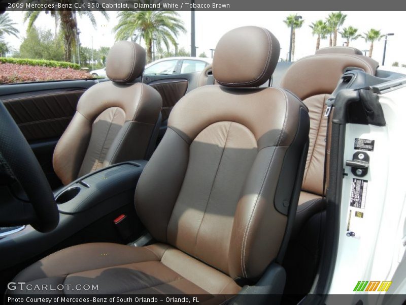 Front Seat of 2009 CLK 350 Cabriolet