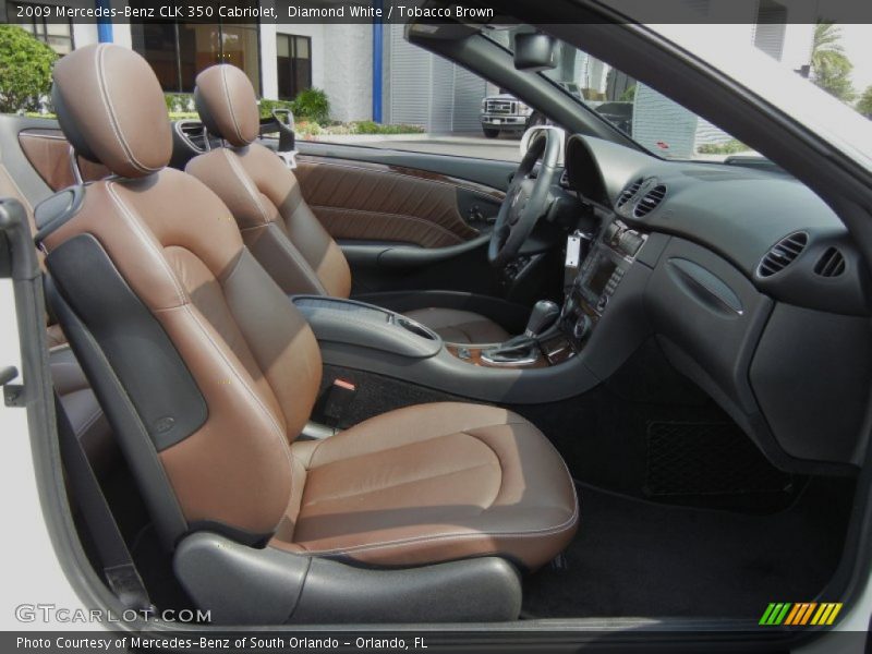  2009 CLK 350 Cabriolet Tobacco Brown Interior