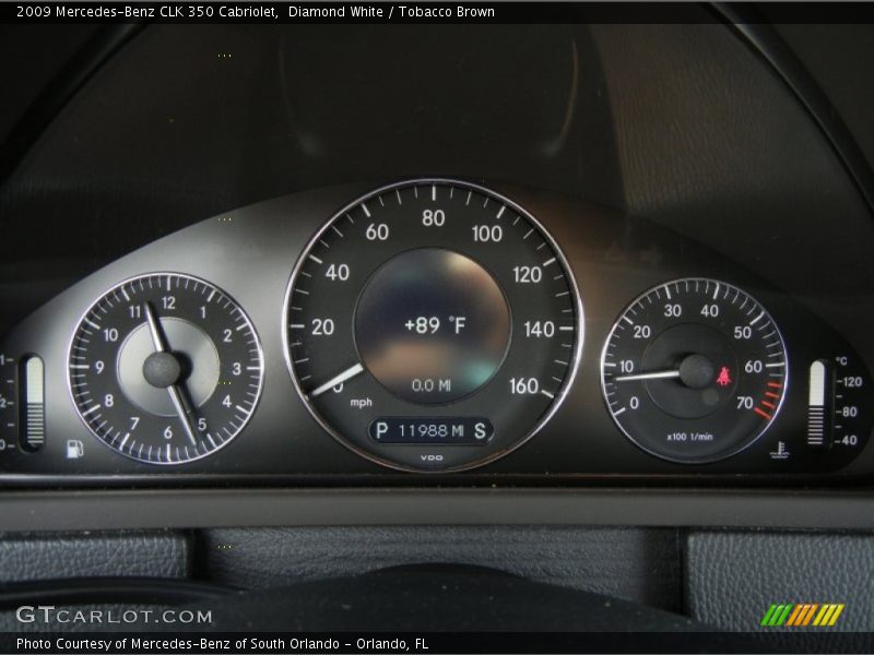  2009 CLK 350 Cabriolet 350 Cabriolet Gauges