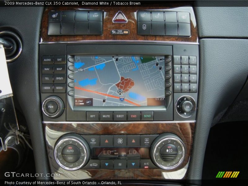 Navigation of 2009 CLK 350 Cabriolet