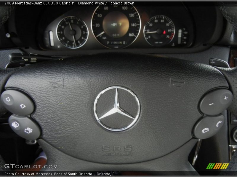 Controls of 2009 CLK 350 Cabriolet