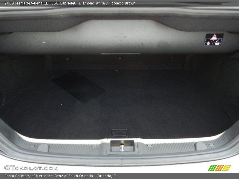 Diamond White / Tobacco Brown 2009 Mercedes-Benz CLK 350 Cabriolet