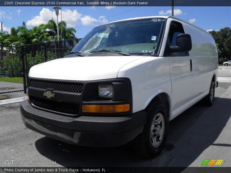 Summit White / Medium Dark Pewter 2005 Chevrolet Express 1500 Commercial Van