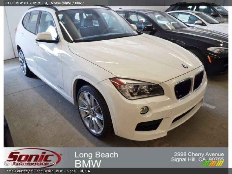 Alpine White / Black 2013 BMW X1 xDrive 35i