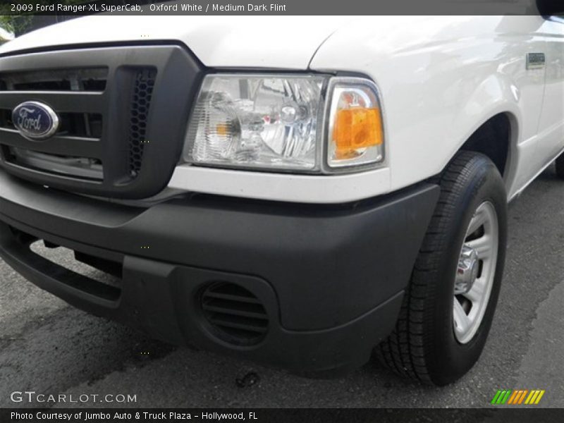 Oxford White / Medium Dark Flint 2009 Ford Ranger XL SuperCab