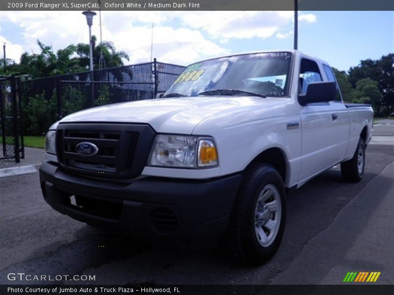Oxford White / Medium Dark Flint 2009 Ford Ranger XL SuperCab