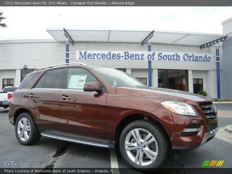 Cinnabar Red Metallic / Almond Beige 2013 Mercedes-Benz ML 350 4Matic