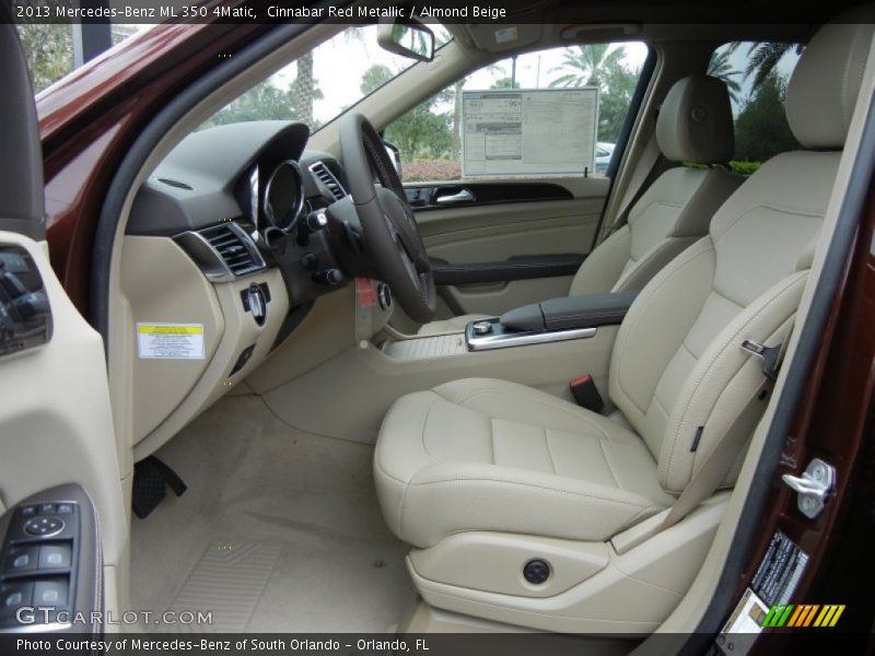 Cinnabar Red Metallic / Almond Beige 2013 Mercedes-Benz ML 350 4Matic