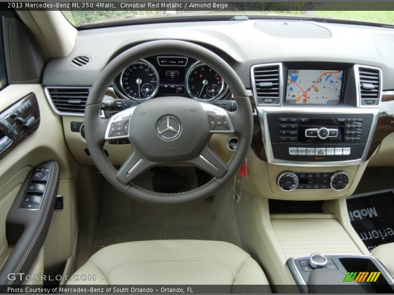 Cinnabar Red Metallic / Almond Beige 2013 Mercedes-Benz ML 350 4Matic