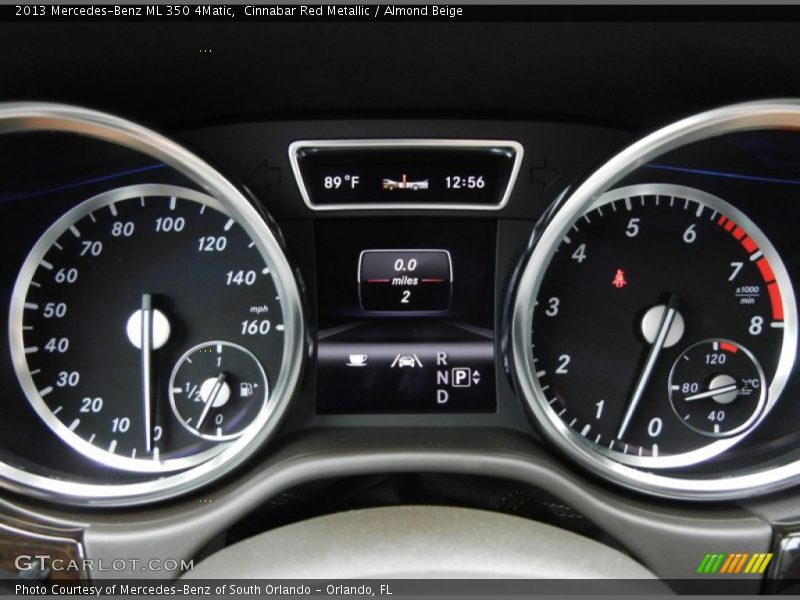 Cinnabar Red Metallic / Almond Beige 2013 Mercedes-Benz ML 350 4Matic