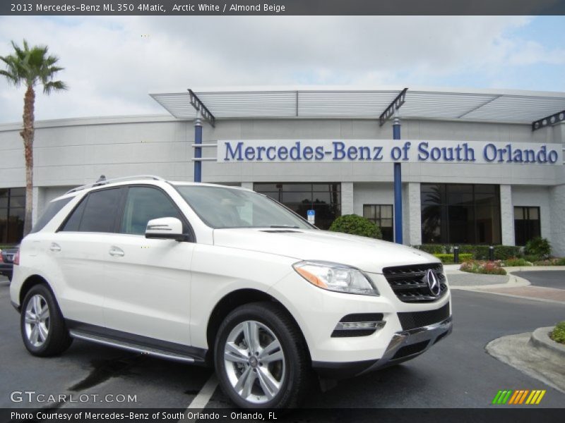 Arctic White / Almond Beige 2013 Mercedes-Benz ML 350 4Matic