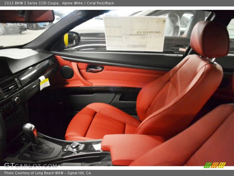  2013 3 Series 328i Coupe Coral Red/Black Interior