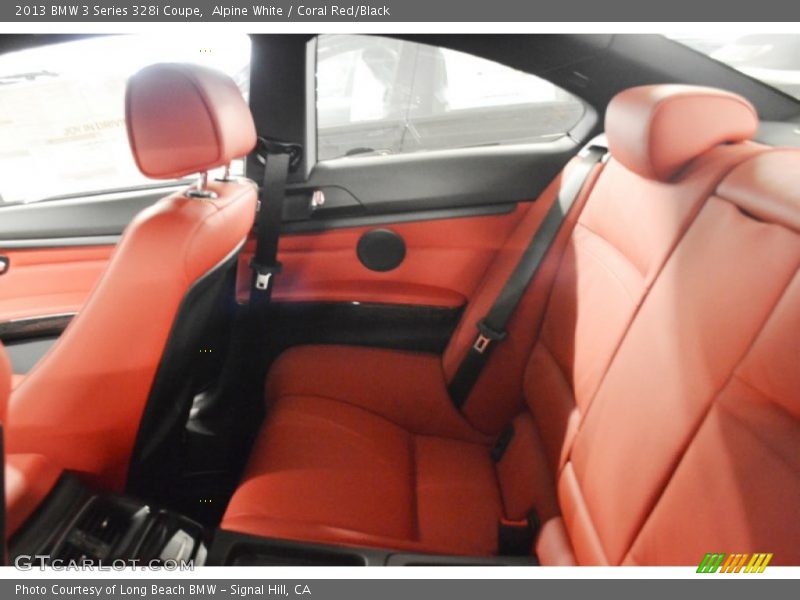 Alpine White / Coral Red/Black 2013 BMW 3 Series 328i Coupe