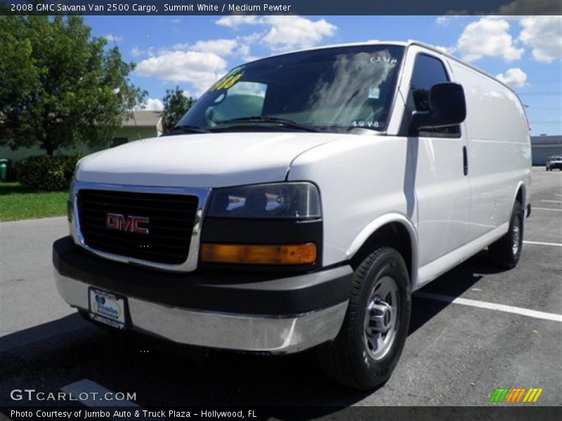 Summit White / Medium Pewter 2008 GMC Savana Van 2500 Cargo