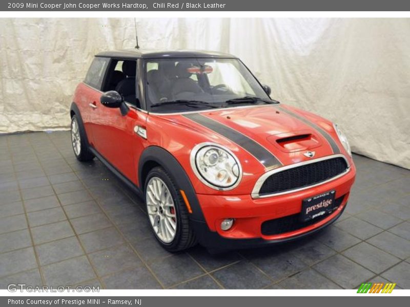 Chili Red / Black Leather 2009 Mini Cooper John Cooper Works Hardtop