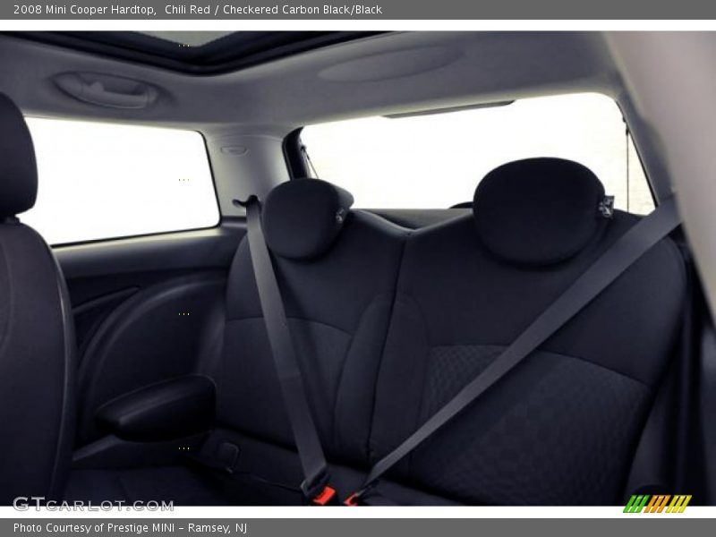 Chili Red / Checkered Carbon Black/Black 2008 Mini Cooper Hardtop