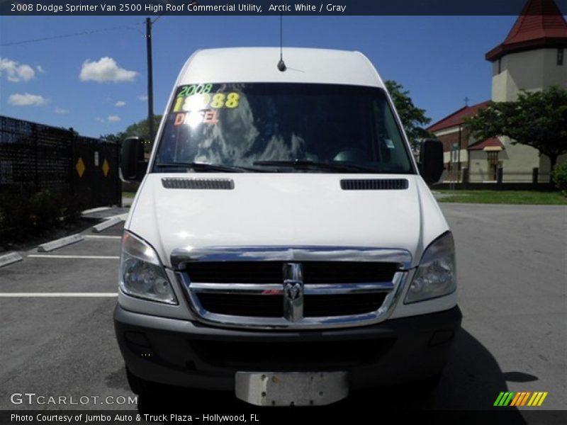 Arctic White / Gray 2008 Dodge Sprinter Van 2500 High Roof Commercial Utility