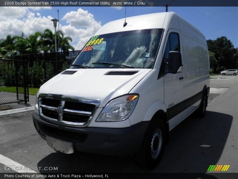 Arctic White / Gray 2008 Dodge Sprinter Van 2500 High Roof Commercial Utility