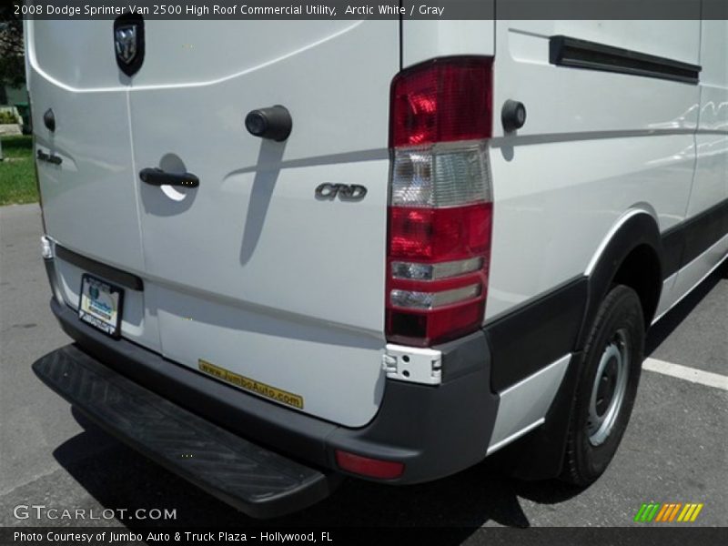Arctic White / Gray 2008 Dodge Sprinter Van 2500 High Roof Commercial Utility
