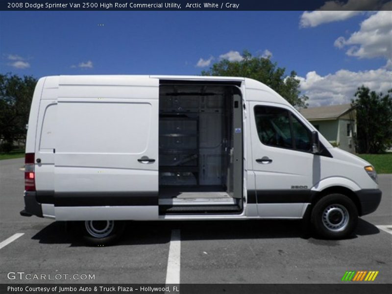Arctic White / Gray 2008 Dodge Sprinter Van 2500 High Roof Commercial Utility