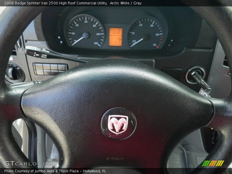 Arctic White / Gray 2008 Dodge Sprinter Van 2500 High Roof Commercial Utility