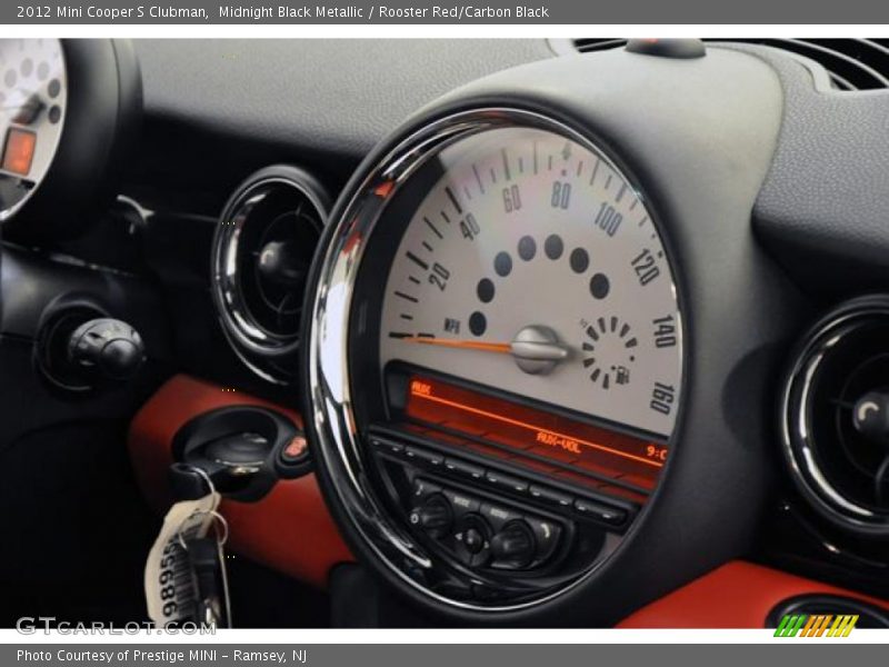 Midnight Black Metallic / Rooster Red/Carbon Black 2012 Mini Cooper S Clubman