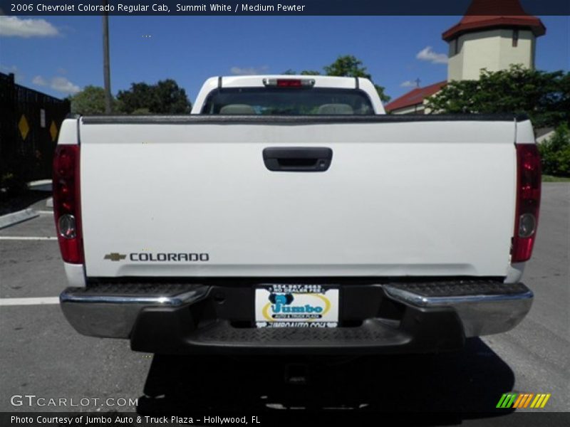 Summit White / Medium Pewter 2006 Chevrolet Colorado Regular Cab