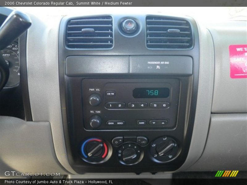 Summit White / Medium Pewter 2006 Chevrolet Colorado Regular Cab