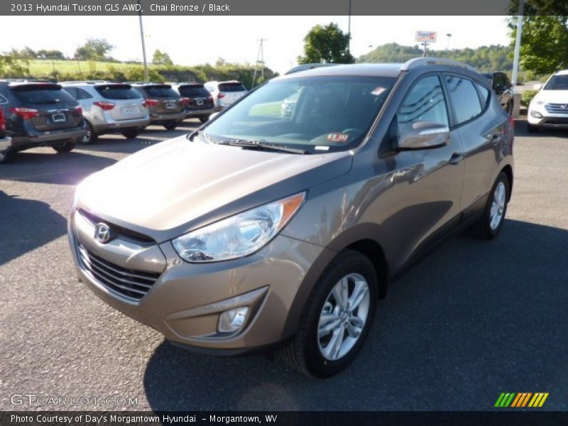 Chai Bronze / Black 2013 Hyundai Tucson GLS AWD