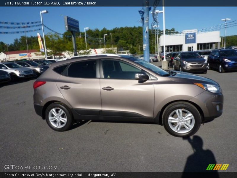 Chai Bronze / Black 2013 Hyundai Tucson GLS AWD