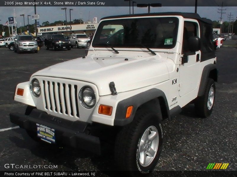 Stone White / Dark Slate Gray 2006 Jeep Wrangler X 4x4