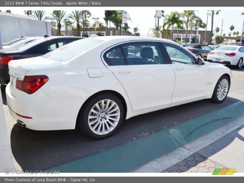 Alpine White / Black 2013 BMW 7 Series 740Li Sedan