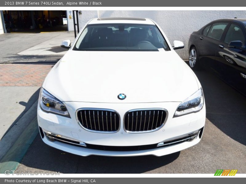 Alpine White / Black 2013 BMW 7 Series 740Li Sedan