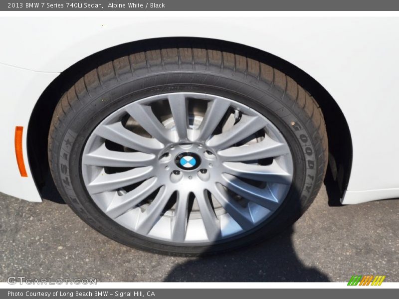 Alpine White / Black 2013 BMW 7 Series 740Li Sedan