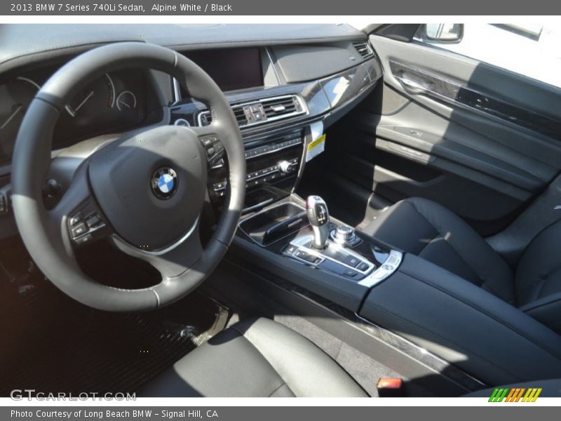Alpine White / Black 2013 BMW 7 Series 740Li Sedan