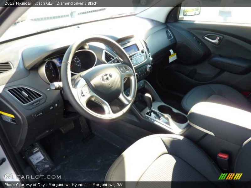 Diamond Silver / Black 2013 Hyundai Tucson GLS
