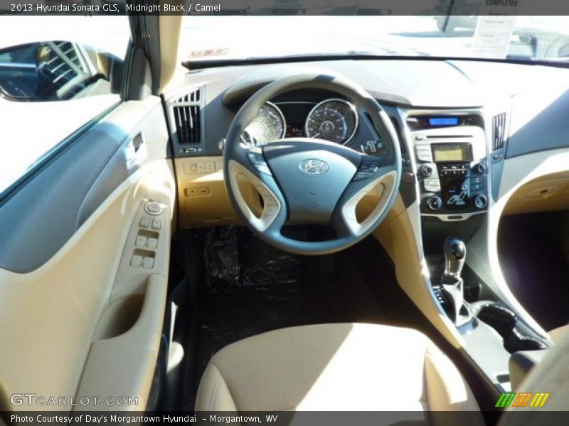 Midnight Black / Camel 2013 Hyundai Sonata GLS