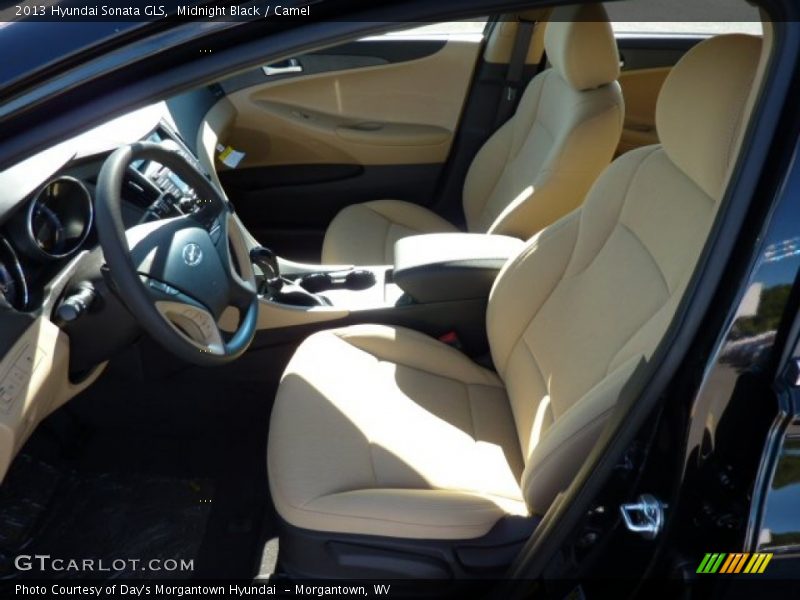 Midnight Black / Camel 2013 Hyundai Sonata GLS