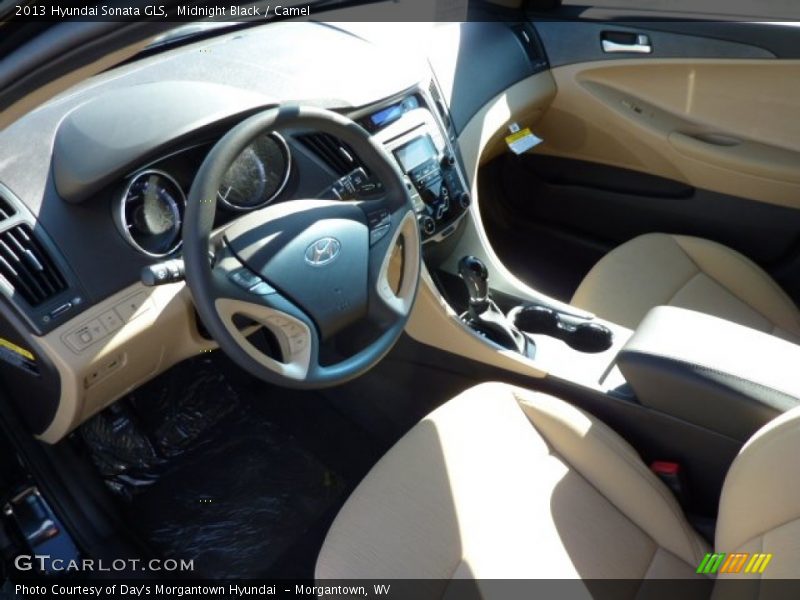 Midnight Black / Camel 2013 Hyundai Sonata GLS