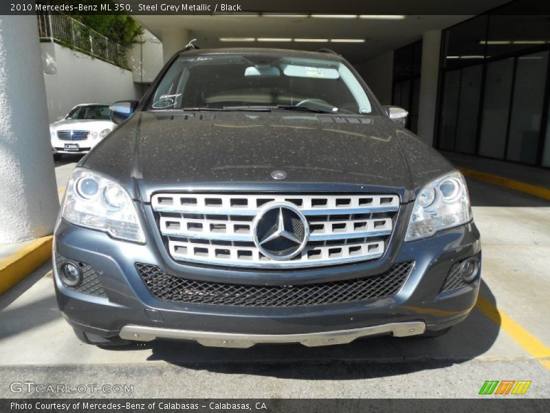 Steel Grey Metallic / Black 2010 Mercedes-Benz ML 350