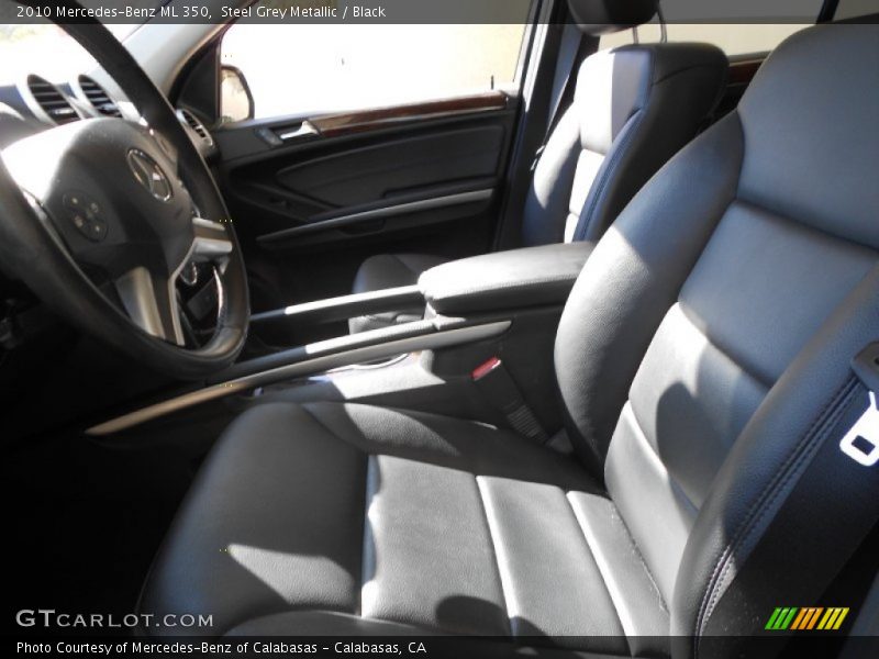Steel Grey Metallic / Black 2010 Mercedes-Benz ML 350