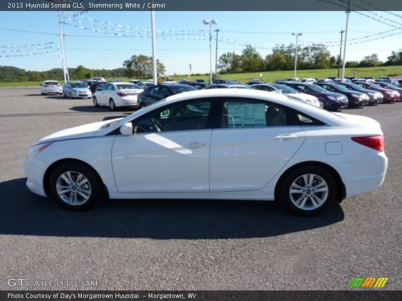 Shimmering White / Camel 2013 Hyundai Sonata GLS