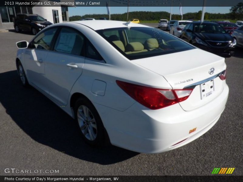 Shimmering White / Camel 2013 Hyundai Sonata GLS