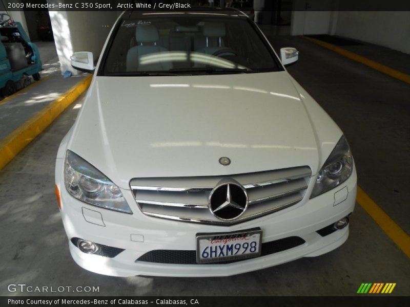 Arctic White / Grey/Black 2009 Mercedes-Benz C 350 Sport